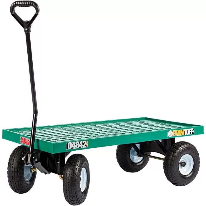Farm Tuff Plastic Deck Wagon With Pneumatic Tires 1 Farm Tuff Plastic Deck Wagon With Pneumatic Tires