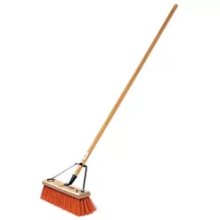 Leonard 18-Inch Heavy-Duty Push Broom With Hardwood Handle -Garden Tools 1318 2