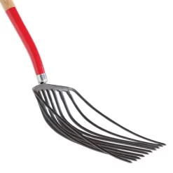 10-Tine Razor-Back® Forged Steel Scoop Fork, 30-inch D-Grip Handle -Garden Tools 1427f 2 1