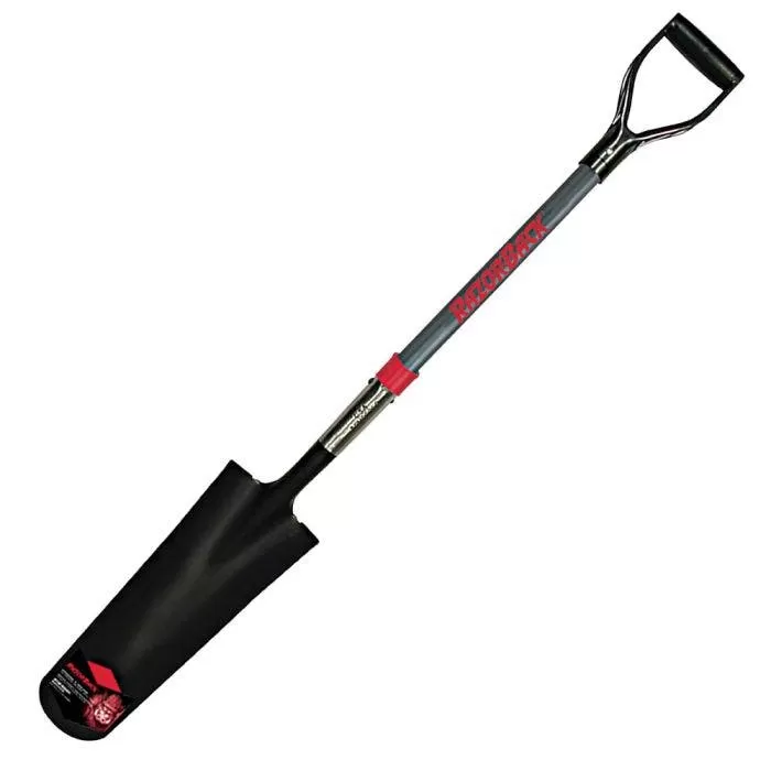 Razor-Back® 16-Inch Drain Spade With Fiberglass D-Grip Handle 1 Razor-Back® 16-Inch Drain Spade With Fiberglass D-Grip Handle