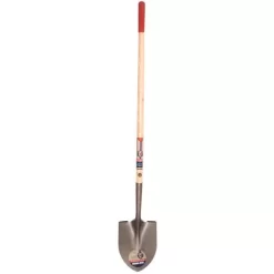 True Temper True American Round Point Open Back Shovel, 48-inch Ash Handle