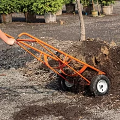 Leonard Ball Carts With Curved Lift, Pneumatic Tires -Garden Tools 15cc 8