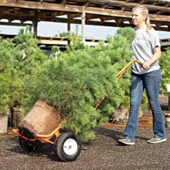 Leonard Ball Carts With Curved Lift, Pneumatic Tires -Garden Tools 15cc 9