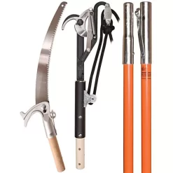 Corona Professional Pole Pruner And Saw Kit With Orange Fiberglass Poles; 1.75-inch Capaci