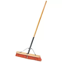 Leonard Fine-Bristle Push Broom, 30-Inch Wide Block