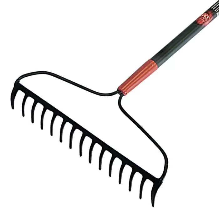 RAZOR-BACK®️ FORGED STEEL BOW RAKE WITH FIBERGLASS HANDLE 2 RAZOR-BACK®️ FORGED STEEL BOW RAKE WITH FIBERGLASS HANDLE - Image 2
