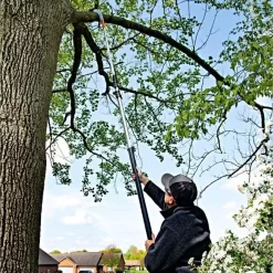 Leonard 4-Section Aluminum Telescopic Pole Saw With 16-Inch Blade -Garden Tools 18tps live vert7