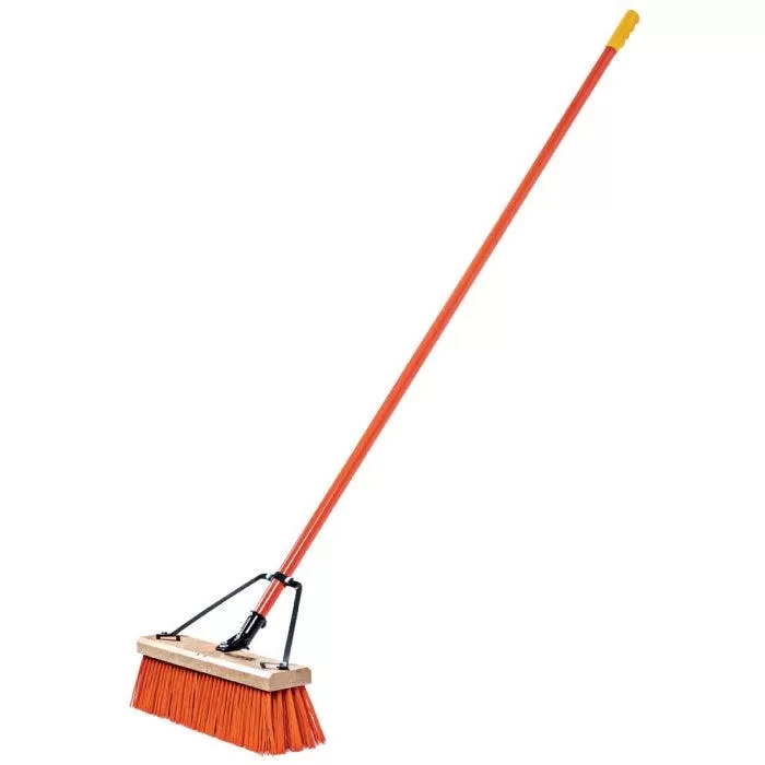 Leonard 18-Inch Heavy-Duty Push Broom With Steel Handle 2 Leonard 18-Inch Heavy-Duty Push Broom With Steel Handle - Image 2