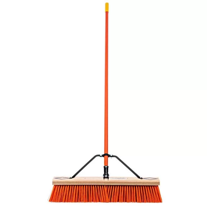 Leonard 24-Inch Heavy-Duty Push Broom With Steel Handle 1 Leonard 24-Inch Heavy-Duty Push Broom With Steel Handle