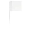 Vinyl Marking Flags, White, 3-1/2-Inch X 2-1/2-Inch