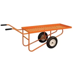 Leonard Flatbed 2-Wheel Nursery Cart, 2ft X 5ft Deck, 850 Lb Capacity -Garden Tools 2460ex 2 1