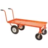 Leonard Push-Style 4-Wheeled Nursery Cart With 2-Foot X 5-Foot Deck And Pneumatic Tires