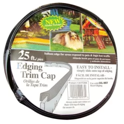 COL-MET Vinyl Trim Cap, Brown, 25 Feet