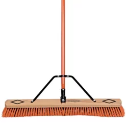 Leonard Dual-Bristle Push Broom, 30-Inch Wide Block With Steel Handle 9 Leonard Dual-Bristle Push Broom, 30-Inch Wide Block With Steel Handle -Garden Tools 2630 2