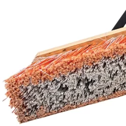 Leonard Fine-Bristle Push Broom, 24-Inch Wide Block With Steel Handle -Garden Tools 2824 3