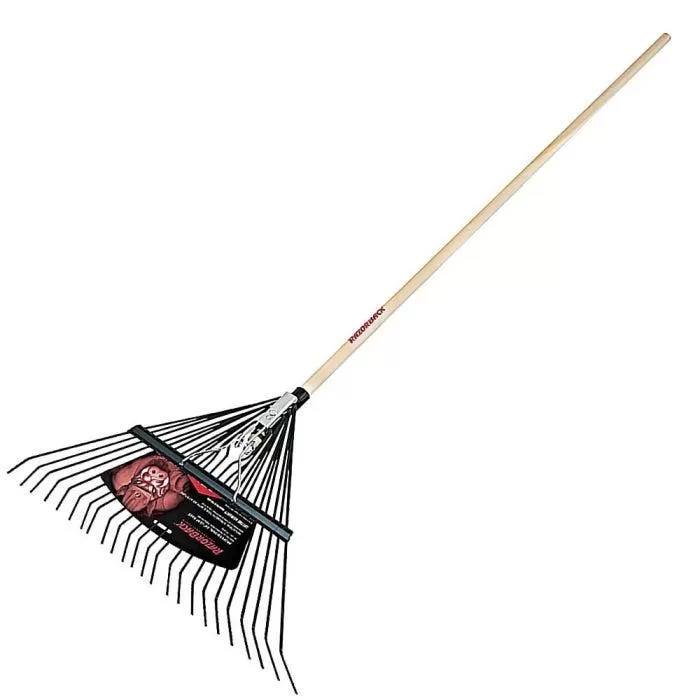 Razor-Back® Steel Leaf Rake With Hardwood Handle, Case Of 12 1 Razor-Back® Steel Leaf Rake With Hardwood Handle, Case Of 12