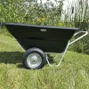 Muller's Original Smart Cart, Black 12 Cu. Ft. Tray With 16" Flat Free Wheels