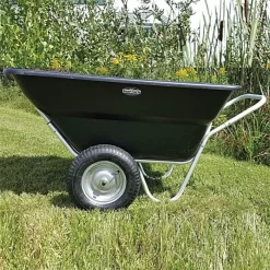 Muller's Original Smart Cart, Black 12 Cu. Ft. Tray With 16" Turf Wheels
