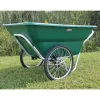 Muller's Original Smart Cart, Green 12 Cu. Ft. Tray With 20" Flat Free Spoke Wheels