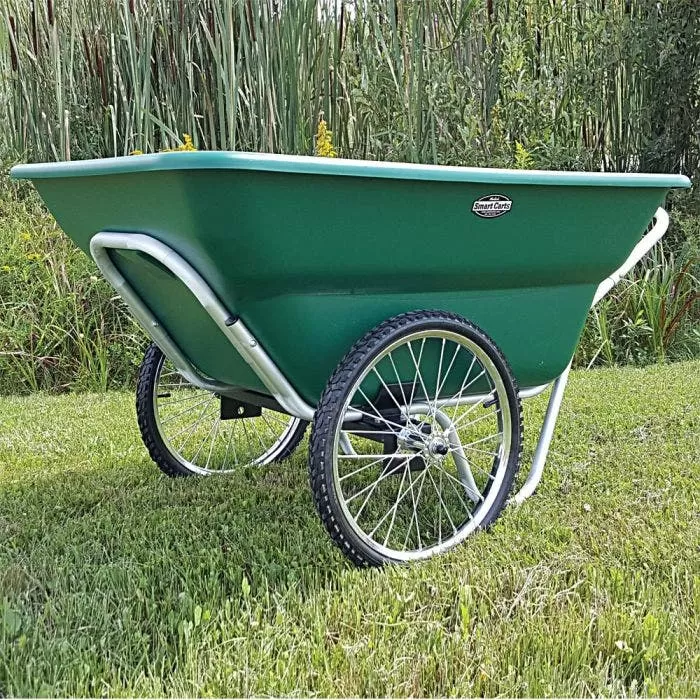 Muller's Original Smart Cart, Green 12 Cu. Ft. Tray With 20" Spoke Wheels 1 Muller's Original Smart Cart, Green 12 Cu. Ft. Tray With 20" Spoke Wheels