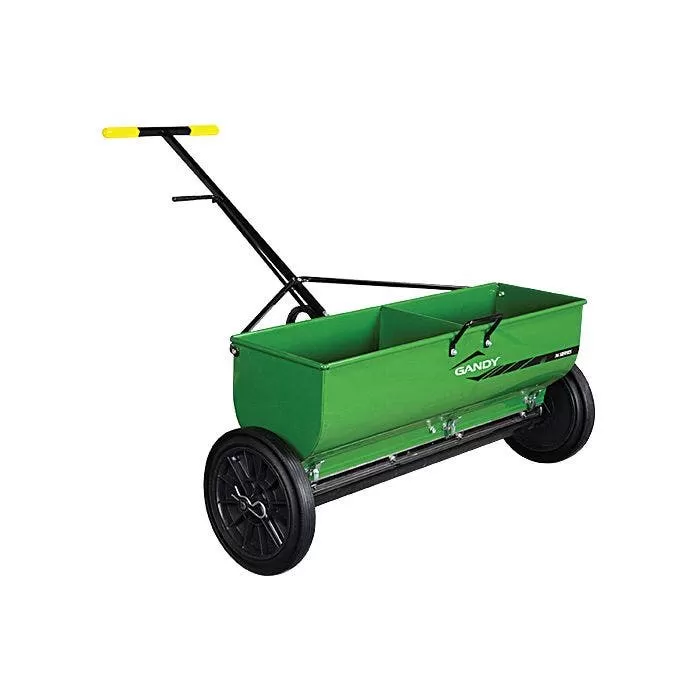 Gandy Drop Spreader With 120lb Steel Hopper And Rubber Tires 1 Gandy Drop Spreader With 120lb Steel Hopper And Rubber Tires