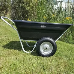 Muller's Original Smart Cart, Black 7 Cu. Ft. Tray With 16" Turf Wheels