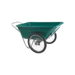 Muller's Original Smart Cart, Green 7 Cu. Ft. Tray With 20" Flat Free Spoke Wheels