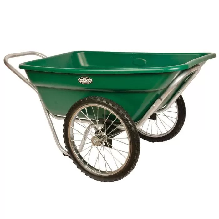 Muller's Original Smart Cart, Green 7 Cu. Ft. Tray With 20" Spoke Wheels 2 Muller's Original Smart Cart, Green 7 Cu. Ft. Tray With 20" Spoke Wheels - Image 2