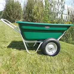 Muller's Original Smart Cart, Green 7 Cu. Ft. Tray With 16" Turf Wheels