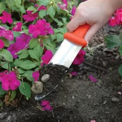 Classic Stainless Steel Soil Knife By A.M. Leonard, 6in Dual Edged Blade, Lifetime Warranty -Garden Tools 4750 8