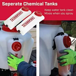 Chapin Mixes On Exit 4-Gallon Backpack Sprayer 9 Chapin Mixes On Exit 4-Gallon Backpack Sprayer -Garden Tools 63950 detail tanks graphics