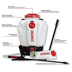 Chapin Mixes On Exit 4-Gallon Backpack Sprayer 7 Chapin Mixes On Exit 4-Gallon Backpack Sprayer -Garden Tools 63950 features graphic