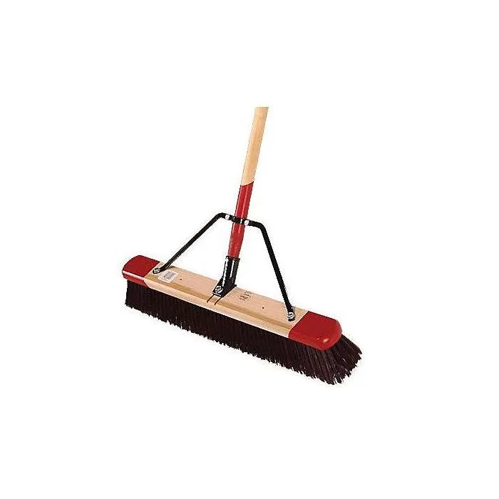 Harper Medium Stiff Bristle Broom Plastic Fibers 24in Wide 3 Harper Medium Stiff Bristle Broom Plastic Fibers 24in Wide - Image 3