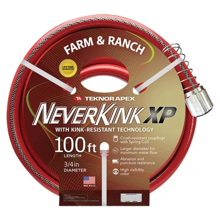 Neverkink XP Farm & Ranch Hose, 3/4in, 100ft 1 Neverkink XP Farm & Ranch Hose, 3/4in, 100ft
