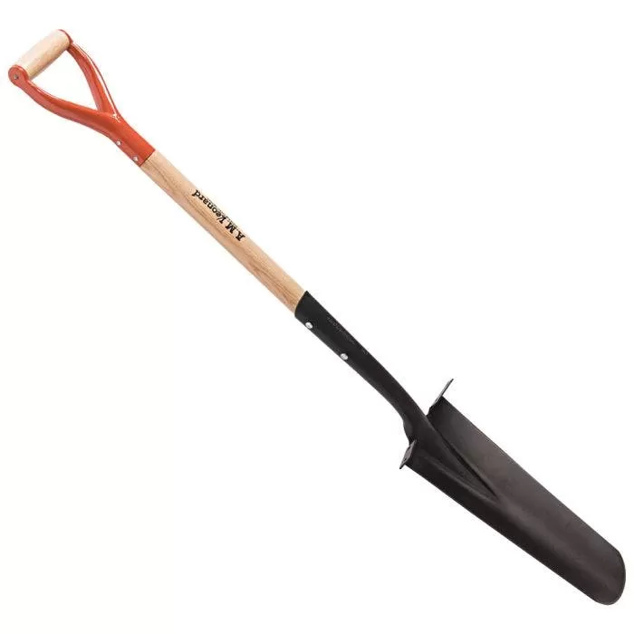 Leonard Drain Spade With 30-Inch Wood D-Grip Handle 1 Leonard Drain Spade With 30-Inch Wood D-Grip Handle