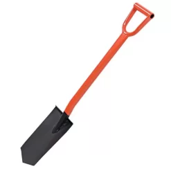 Leonard All-Steel Diamond-Point Spade With D-Grip Handle