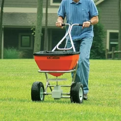 Leonard 70 Lb Spreader With Stainless Steel Frame -Garden Tools am70s 4 1
