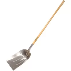 Leonard Heavy-Gauge Aluminum Scoop Shovel With 48-Inch Straight Handle