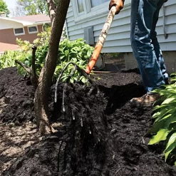 Leonard 6-Tine Forged Steel Manure Fork With 54-Inch Straight Handle -Garden Tools amf6 5 1