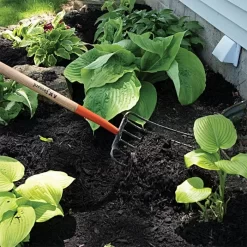 Leonard 6 Tine Forged Steel Manure Fork With 30 Inch D Grip Handle 10 Leonard 6 Tine Forged Steel Manure Fork With 30 Inch D Grip Handle -Garden Tools amf6d 4