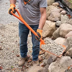 Leonard 10 Inch All Poly Scoop Shovel With D Grip Handle -Garden Tools ap100 8