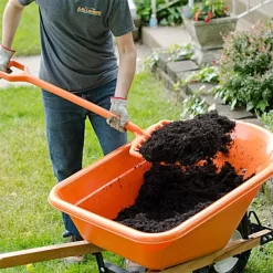 Leonard 8-Tine All-Poly Scoop Fork With 30-inch D-Grip Handle -Garden Tools apf800 3 2