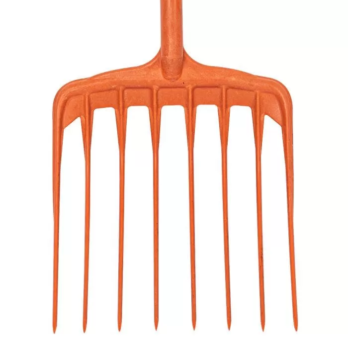 Poly Mulching Fork With D-Grip Handle By A.M. Leonard, 8 Tine, 15in Scoop X 44in Length, Lifetime Warranty 3 Poly Mulching Fork With D-Grip Handle By A.M. Leonard, 8 Tine, 15in Scoop X 44in Length, Lifetime Warranty - Image 3