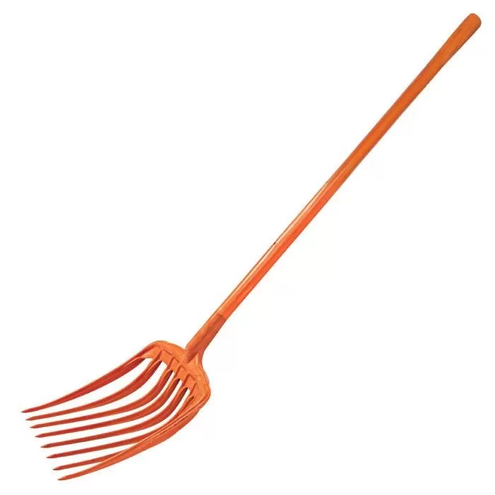 Leonard 8-Tine Poly Mulching Fork With Straight Handle 2 Leonard 8-Tine Poly Mulching Fork With Straight Handle - Image 2
