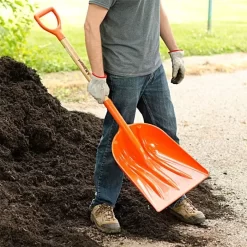 Leonard ABS Scoop Shovel With D Grip Handle -Garden Tools aps12 4