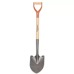 Leonard #0 Round Point Shovel With D-Grip Handle