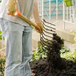 Leonard 10-Tine Ensilage Fork With Poly D-Grip 10 Leonard 10-Tine Ensilage Fork With Poly D-Grip -Garden Tools awf10 5