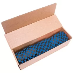 Blue And Black Checkerboard Tagging Tape, Box Of 12 Rolls