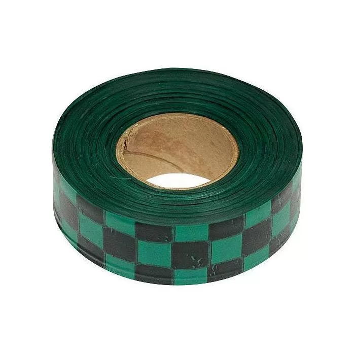 Green And Black Checkerboard Tagging Tape, Box Of 12 Rolls 2 Green And Black Checkerboard Tagging Tape, Box Of 12 Rolls - Image 2
