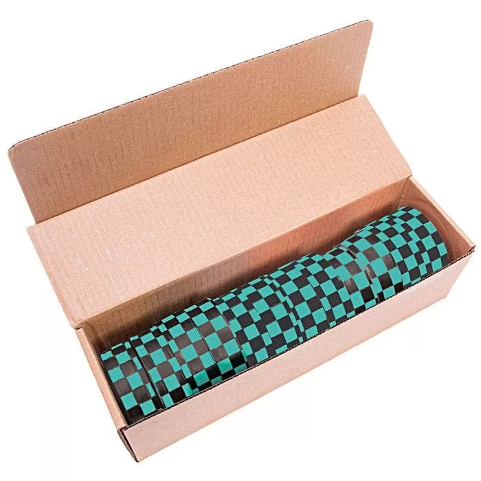 Green And Black Checkerboard Tagging Tape, Box Of 12 Rolls 1 Green And Black Checkerboard Tagging Tape, Box Of 12 Rolls